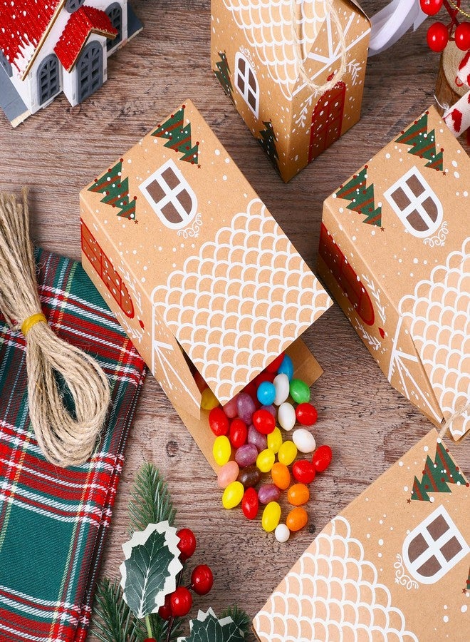 woric 24 Pieces Medium Christmas Party Favor Boxes Treat Boxes, Gift Boxes for Advent Calendar Candy Xmas Treats Cookies Decorations(5.5" x 3.5" x 2.5") - Image 5